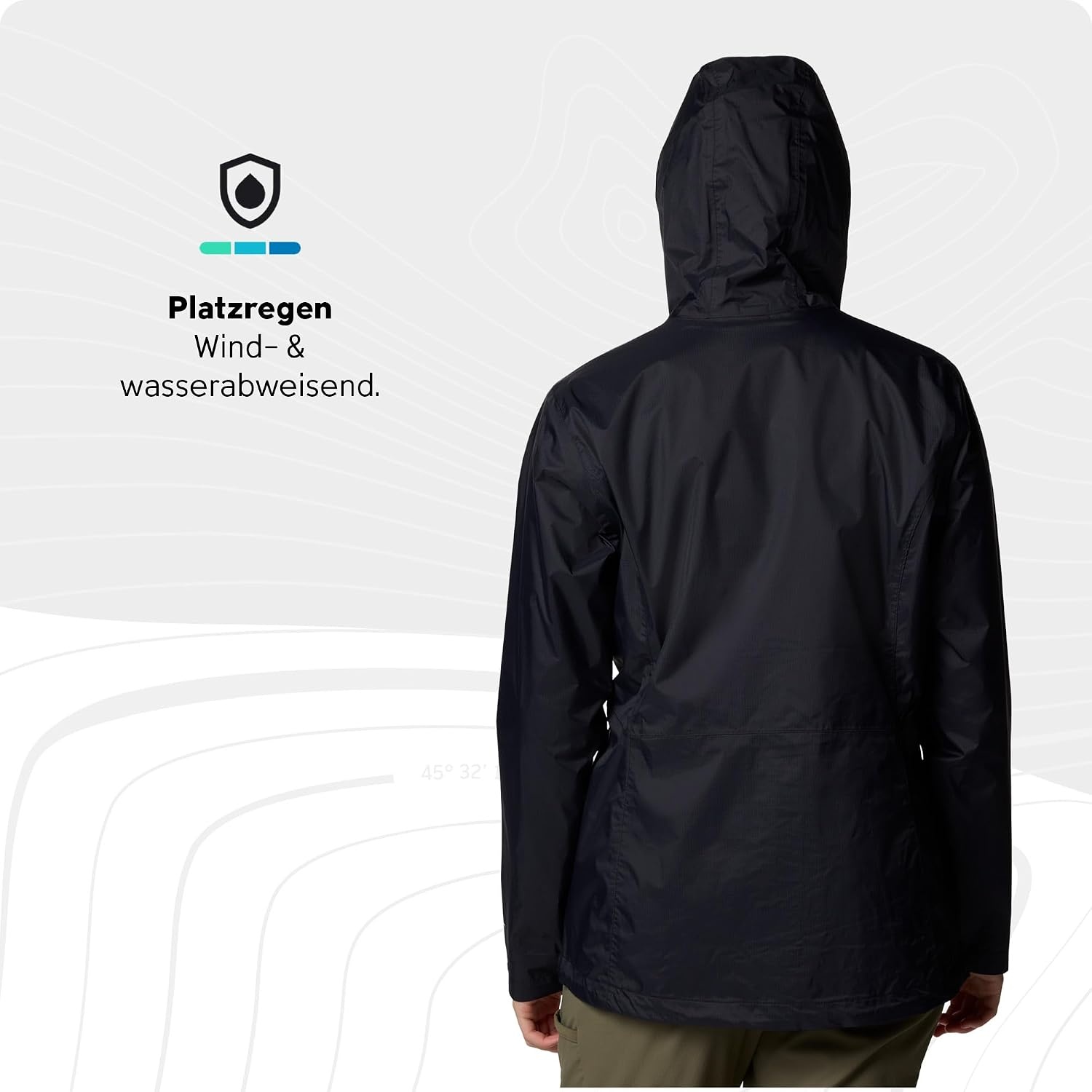 image:imageColumbia Pouring Adventure III Jacket Wasserdichte Regenjacke fr DamenSchwarz