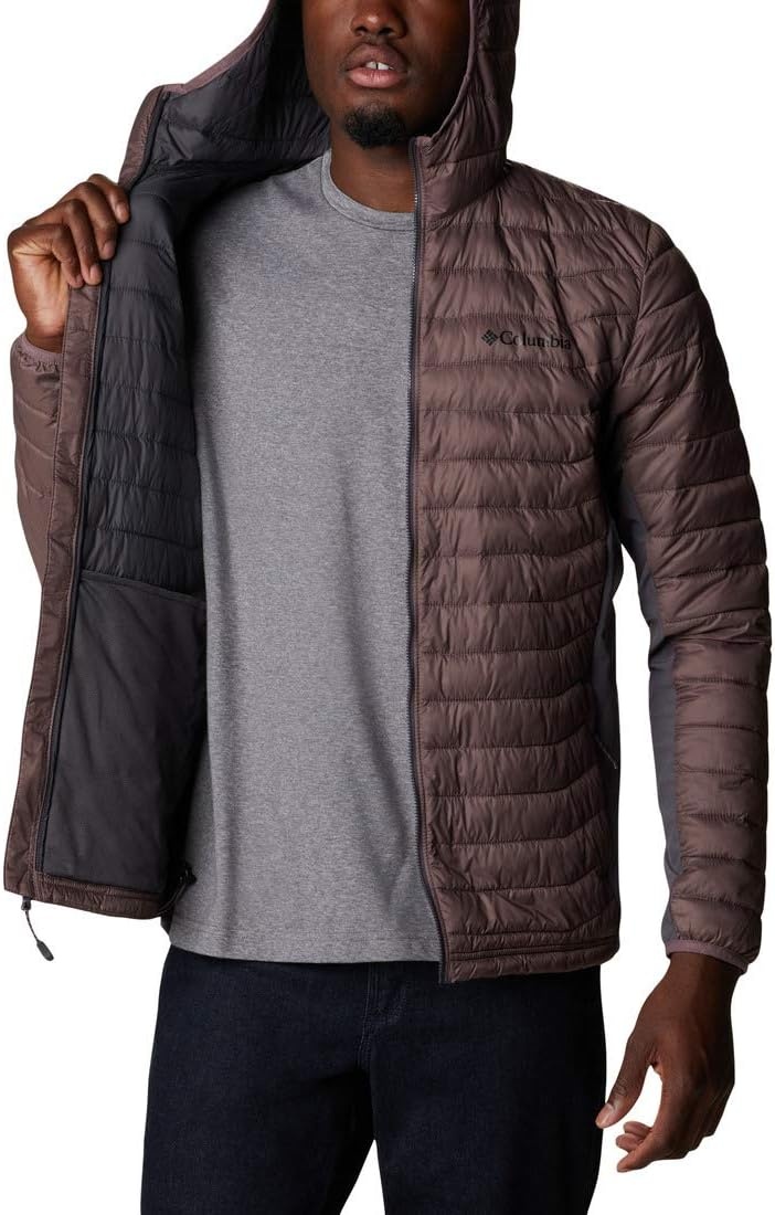 image:imageColumbia Powder Pass Hooded Jacket Steppjacke mit Kapuze fr HerrenBasalt Timber