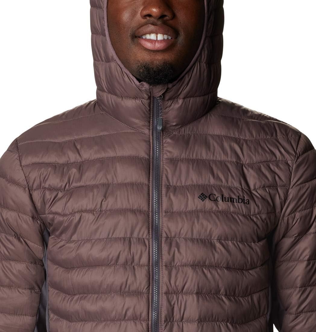 image:imageColumbia Powder Pass Hooded Jacket Steppjacke mit Kapuze fr HerrenBasalt Timber