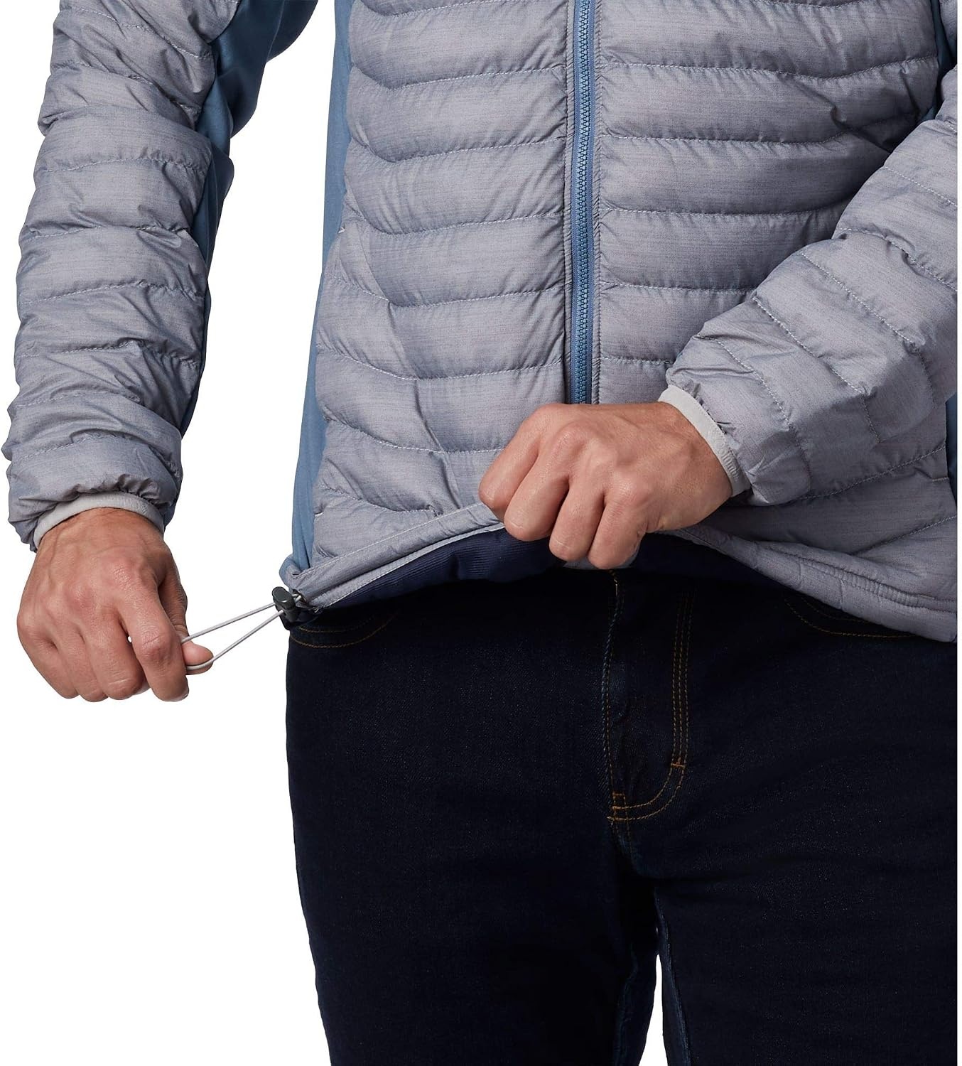 image:imageColumbia Powder Pass Hooded Jacket Steppjacke mit Kapuze fr HerrenColumbia Grey Heather Mountain