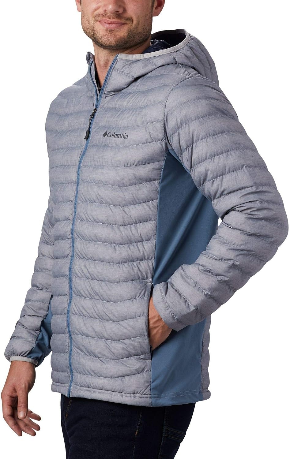 image:imageColumbia Powder Pass Hooded Jacket Steppjacke mit Kapuze fr HerrenColumbia Grey Heather Mountain