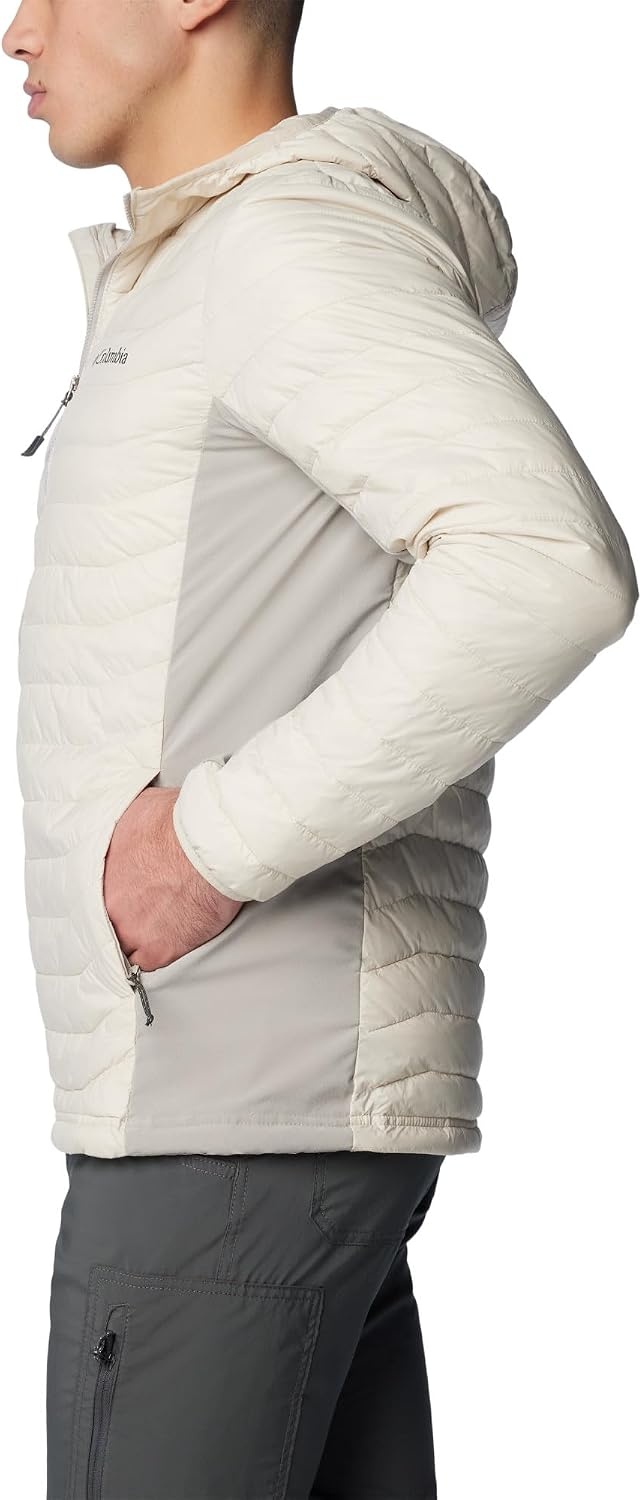image:imageColumbia Powder Pass Hooded Jacket Steppjacke mit Kapuze fr HerrenDark StoneFlint Grey