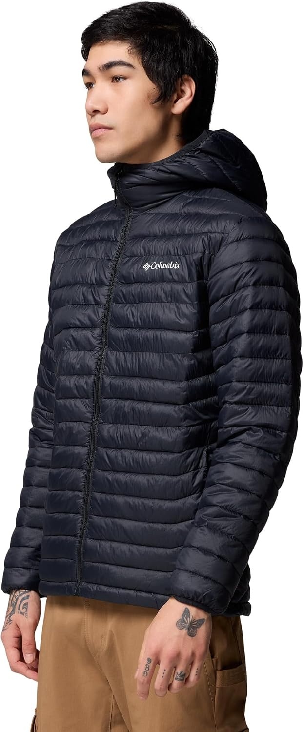 image:imageColumbia Powder Pass Hooded Jacket Steppjacke mit Kapuze fr HerrenSchwarz