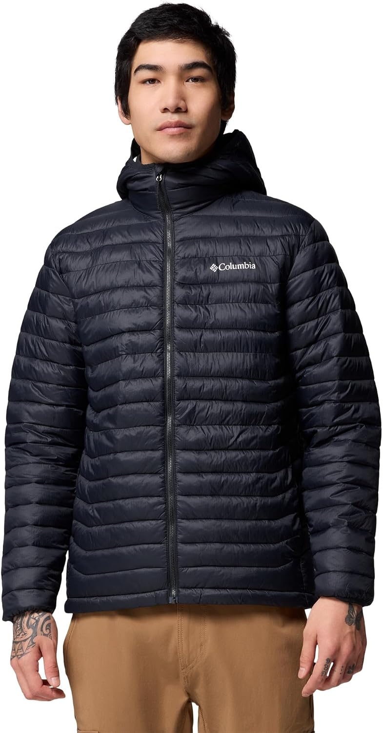 image:imageColumbia Powder Pass Hooded Jacket Steppjacke mit Kapuze fr HerrenSchwarz