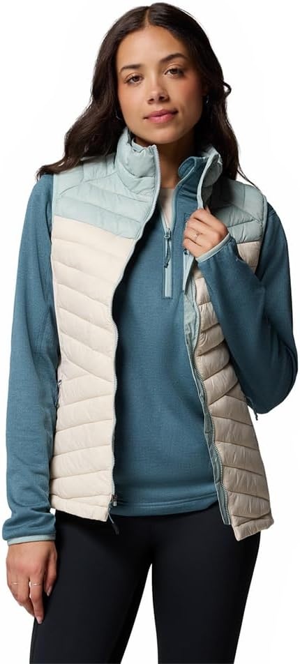 image:imageColumbia Powder Pass III Hybrid Vest Steppweste fr DamenDark Stone Crushed Blue