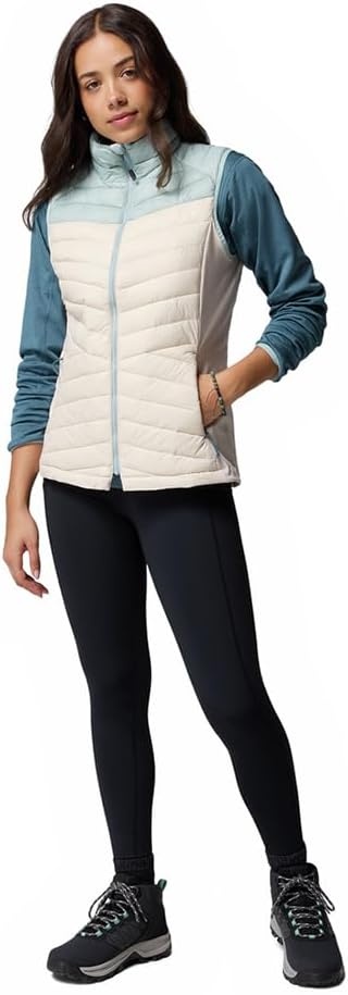 image:imageColumbia Powder Pass III Hybrid Vest Steppweste fr DamenDark Stone Crushed Blue