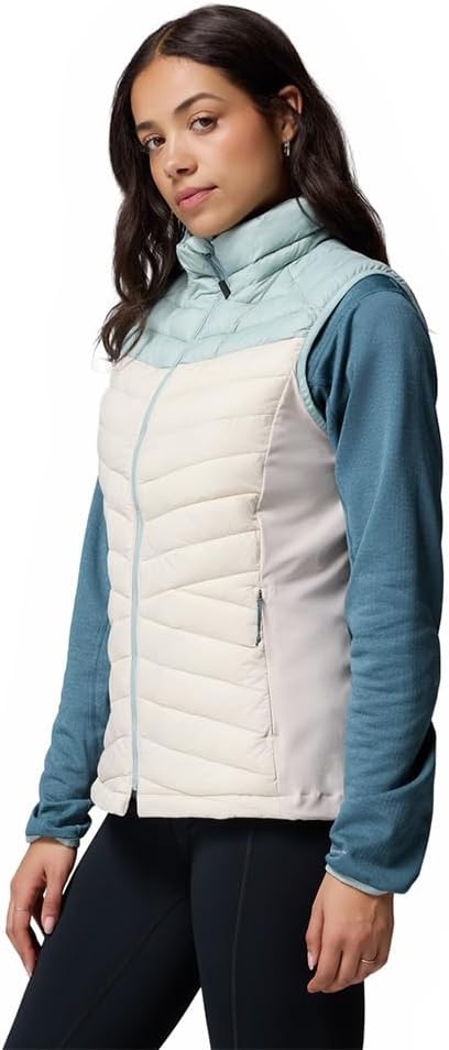image:imageColumbia Powder Pass III Hybrid Vest Steppweste fr DamenDark Stone Crushed Blue