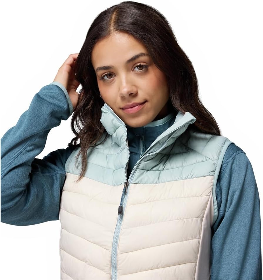 image:imageColumbia Powder Pass III Hybrid Vest Steppweste fr DamenDark Stone Crushed Blue