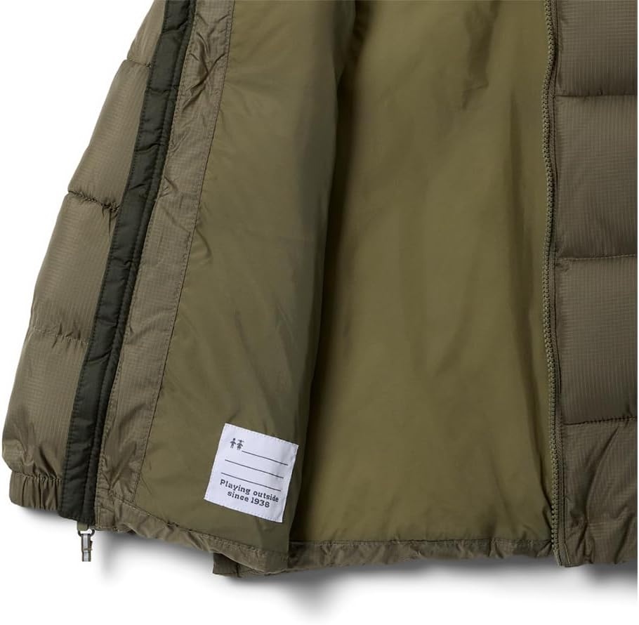 image:imageColumbia Pufferjacke fr Jugendliche Jungen Pufferjacke SteingrnGrnlandschaft Gre S