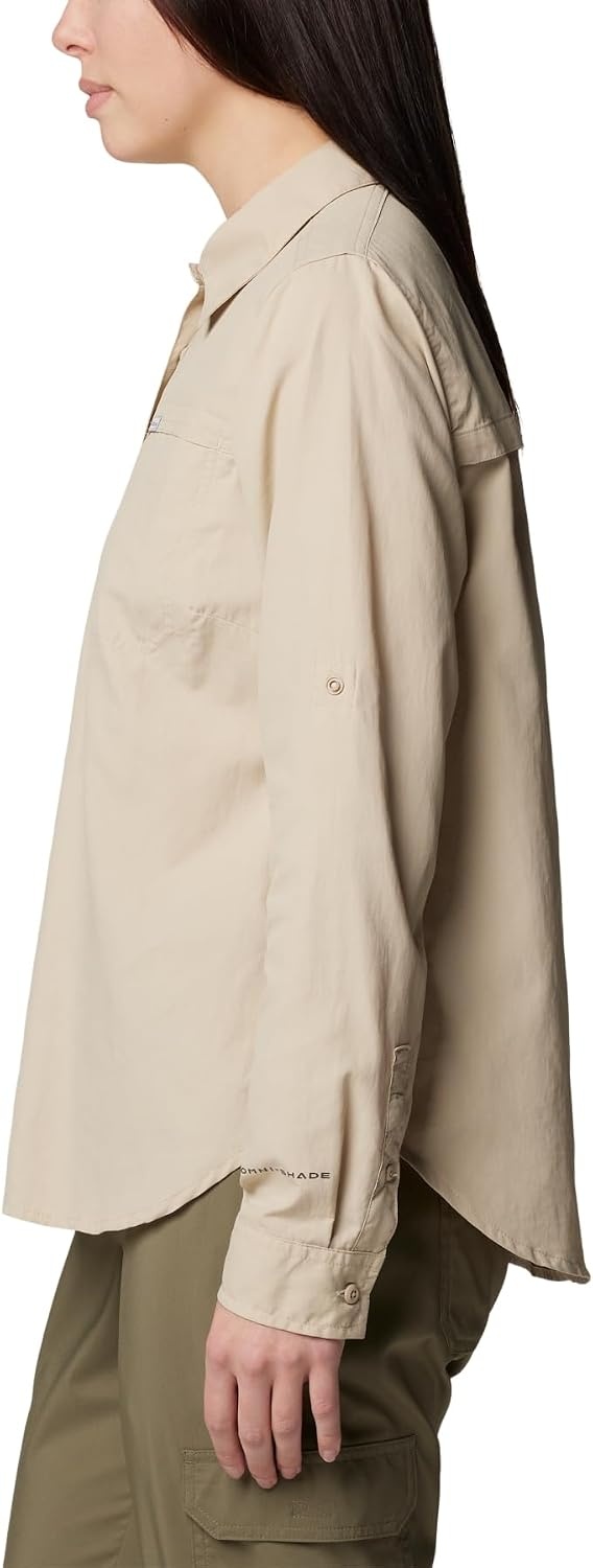 image:imageColumbia Silver Ridge 30 Eur Long Sleeve Langarm Outdoor Wanderhemd fr DamenAncient Fossil