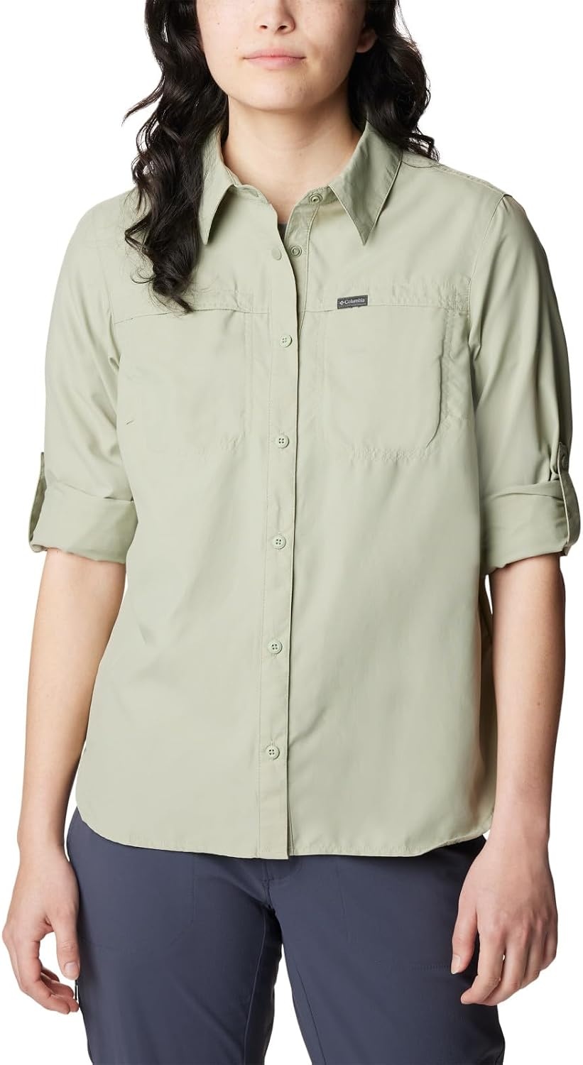 image:imageColumbia Silver Ridge 30 Eur Long Sleeve Langarm Outdoor Wanderhemd fr DamenSafari