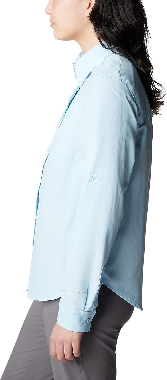 image:imageColumbia Silver Ridge 30 Eur Long Sleeve Langarm Outdoor Wanderhemd fr DamenSpring Blue