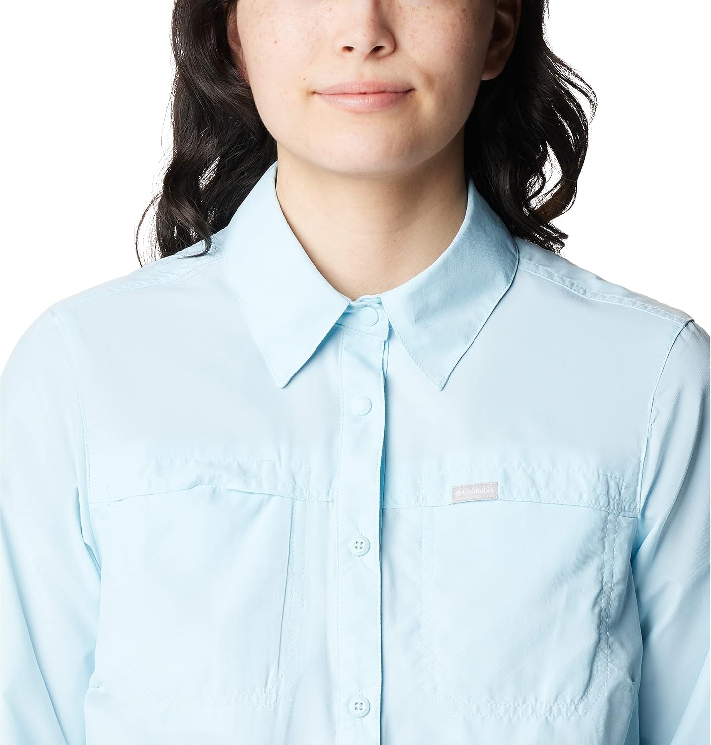 image:imageColumbia Silver Ridge 30 Eur Long Sleeve Langarm Outdoor Wanderhemd fr DamenSpring Blue