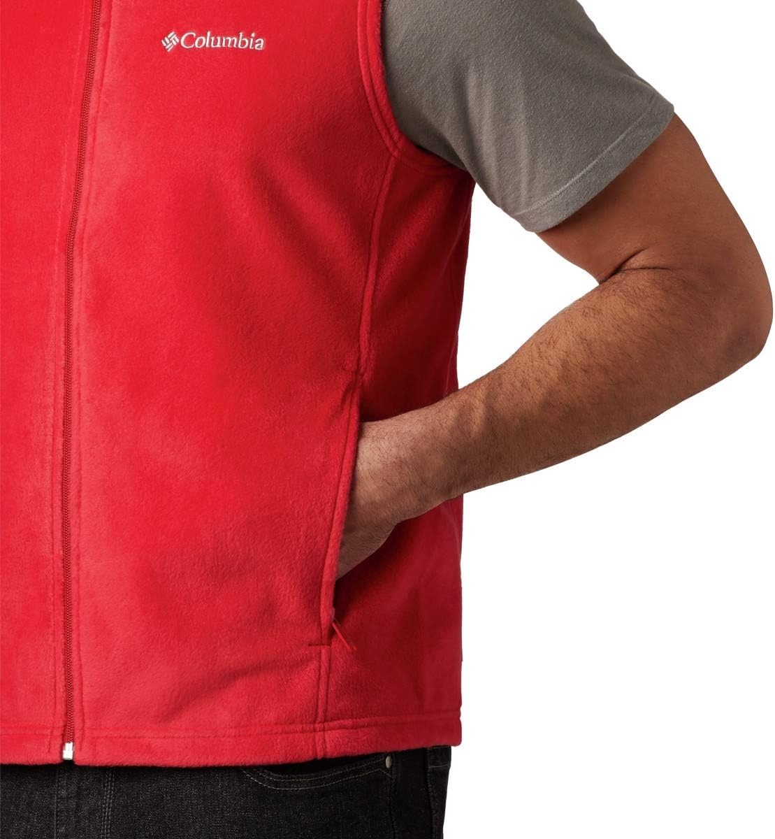 image:imageColumbia Steens Mountain Vest Fleeceweste fr HerrenBergrot