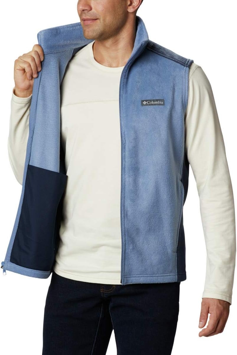 image:imageColumbia Steens Mountain Vest Fleeceweste fr HerrenBluestone Collegiate Navy