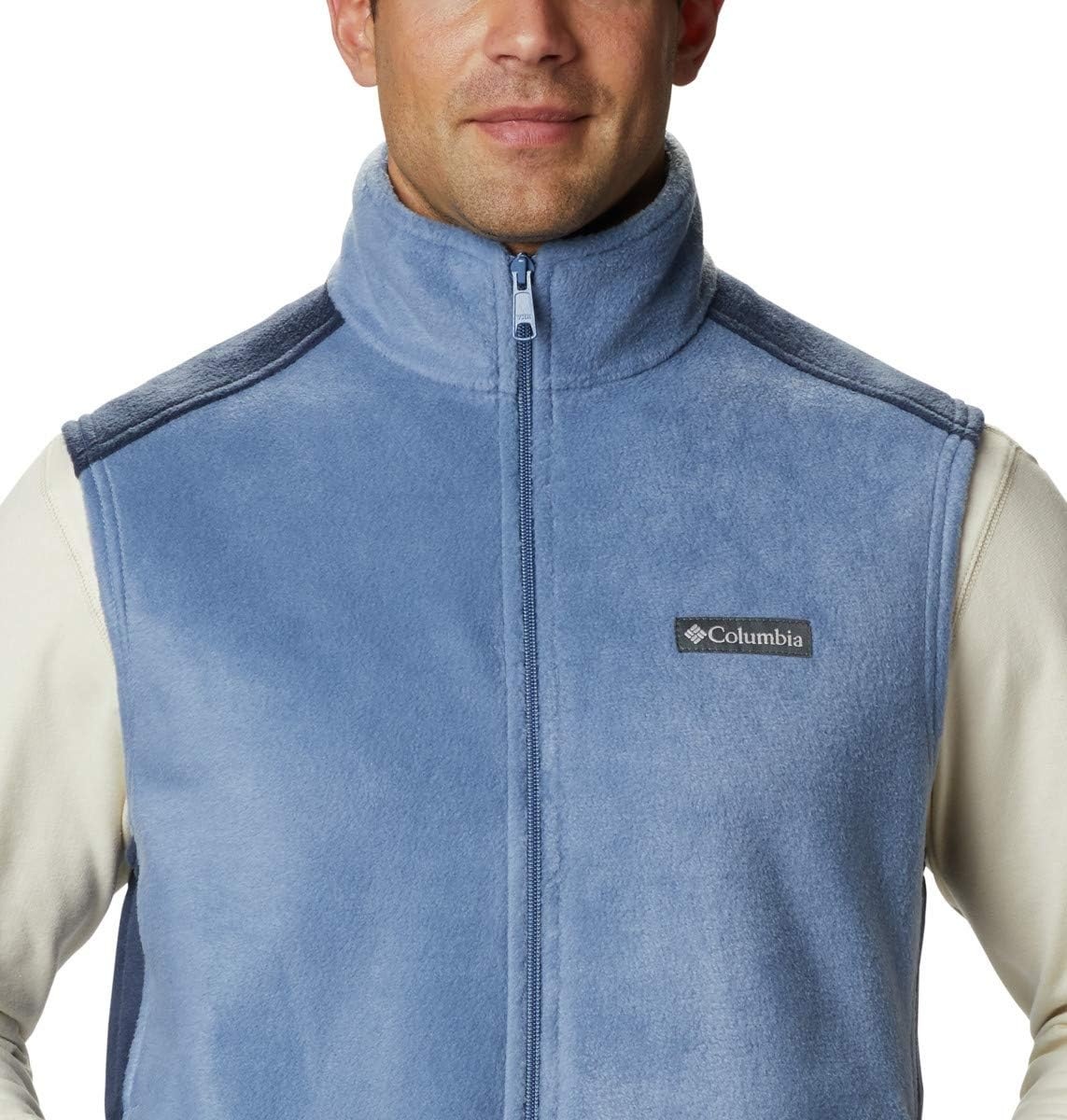 image:imageColumbia Steens Mountain Vest Fleeceweste fr HerrenBluestone Collegiate Navy