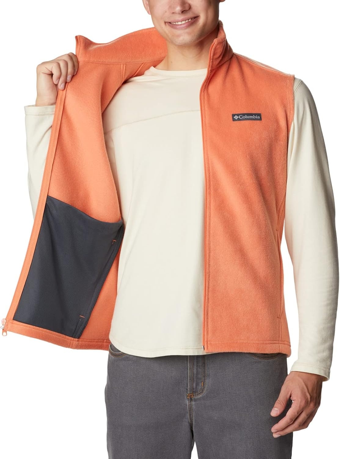 image:imageColumbia Steens Mountain Vest Fleeceweste fr HerrenDesert Orange