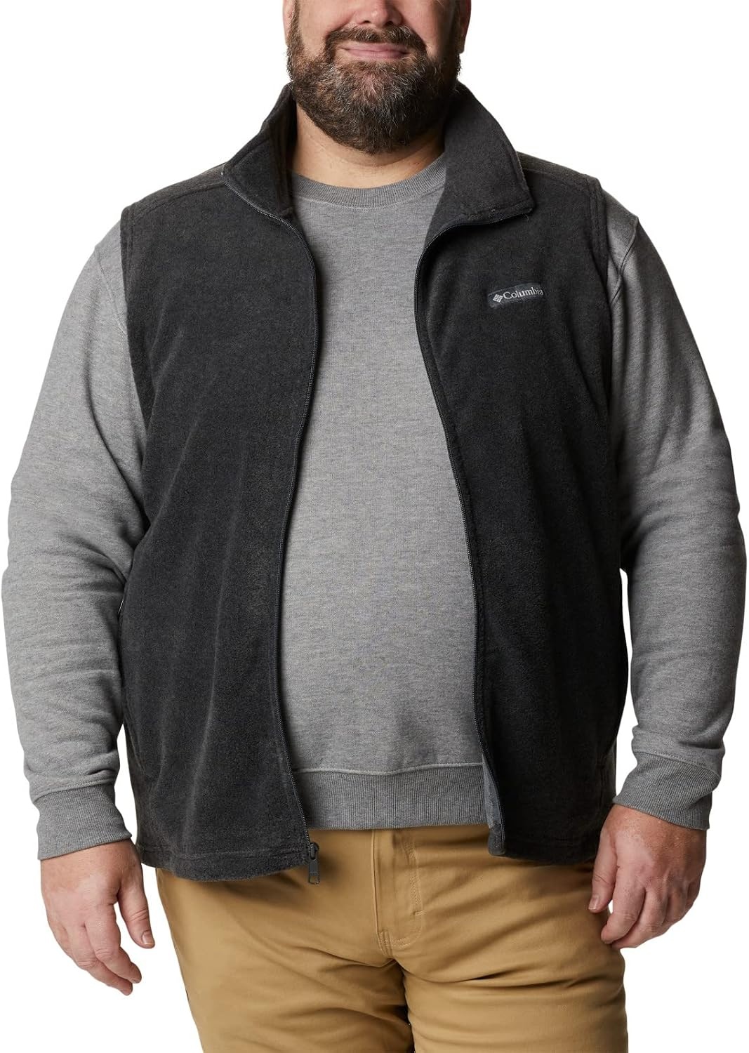 image:imageColumbia Steens Mountain Vest Fleeceweste fr HerrenDunkelgrau meliert