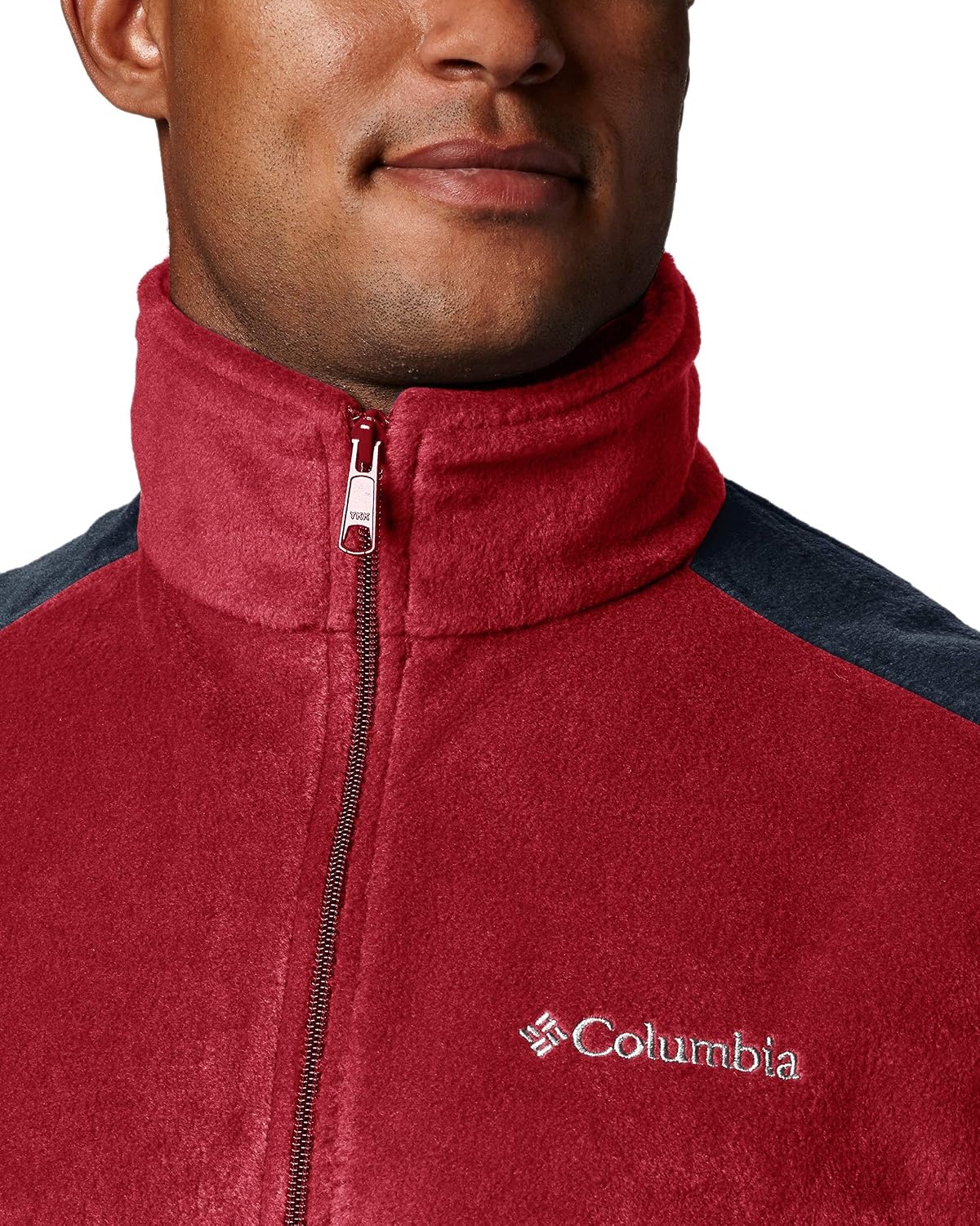 image:imageColumbia Steens Mountain Vest Fleeceweste fr HerrenRed SparkCollegiate Navy