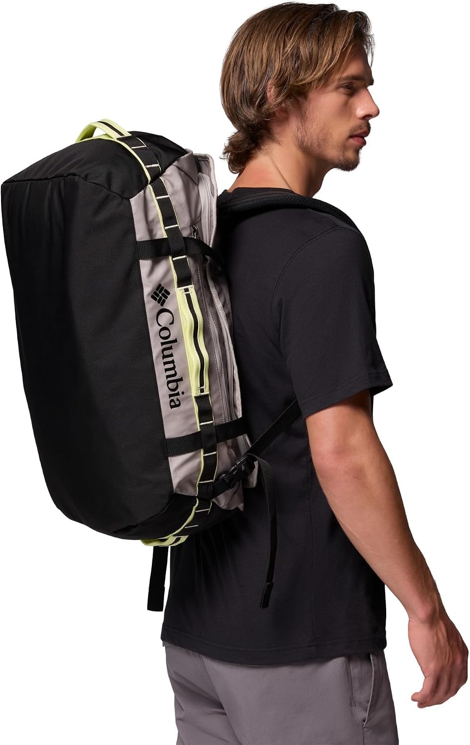 image:imageColumbia Unisex Landroamer 40L Duffel Duffle Bag StingerBlack One SizeFlint GreyBlackCitron Haze