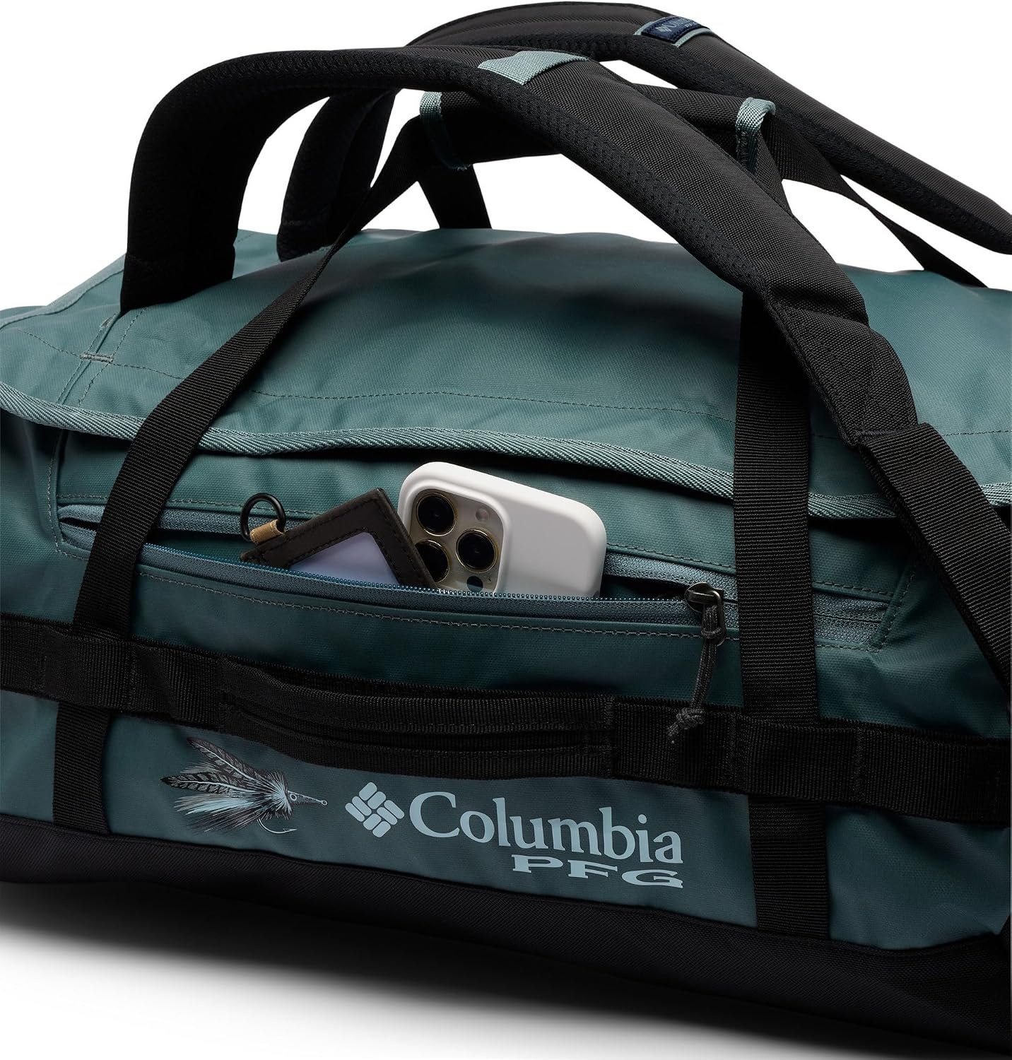 image:imageColumbia Unisex Landroamer 40L Duffel Duffle Bag StingerBlack One SizeMetal Black