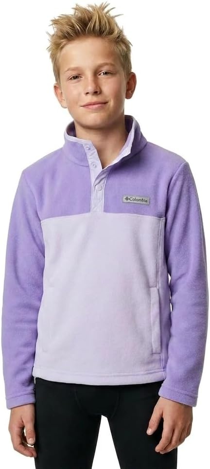 image:imageColumbia Unisex Steen Mtn 14 Snap Fleecepullover fr JugendlicheLila getntPaisley Purple