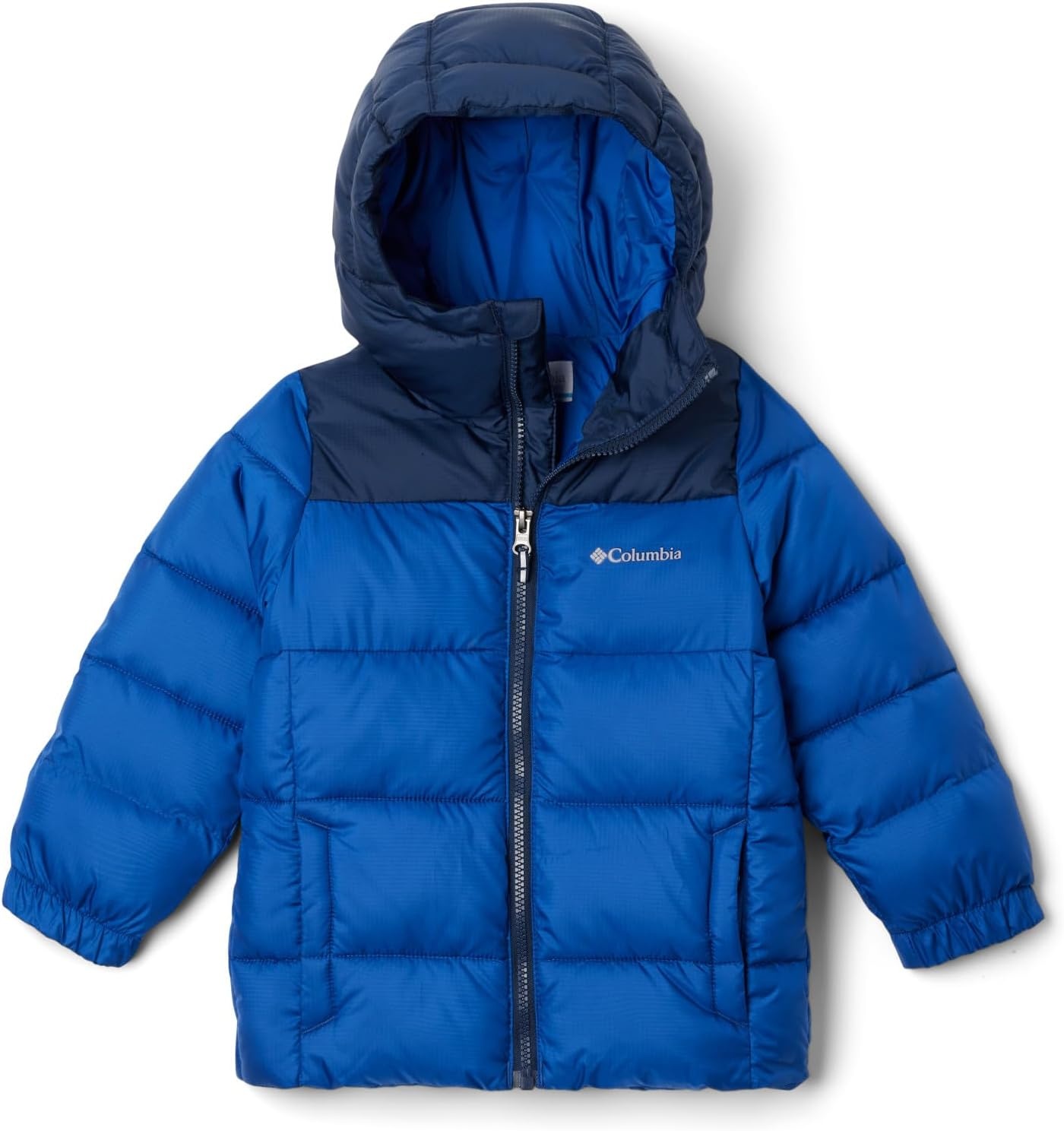 image:imageColumbia Youth Unisex Puffect Hooded Jacket Pufferjacke mit Kapuze 1er PackMountain Blue Collegiate Navy