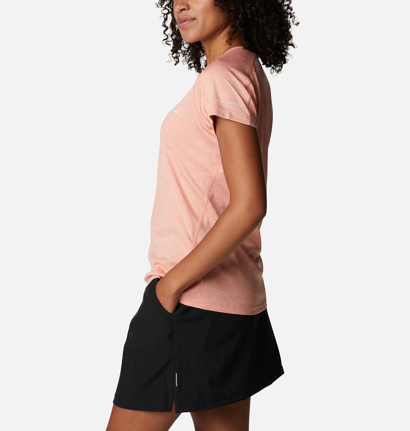 image:imageColumbia Zero Rules Light Short Sleeve Crew Funktionsshirt Kurzarm fr DamenCoral Reef Heather