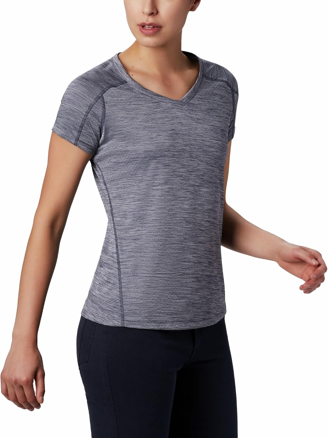 image:imageColumbia Zero Rules Light Short Sleeve Crew Funktionsshirt Kurzarm fr DamenNocturnal Heather 466