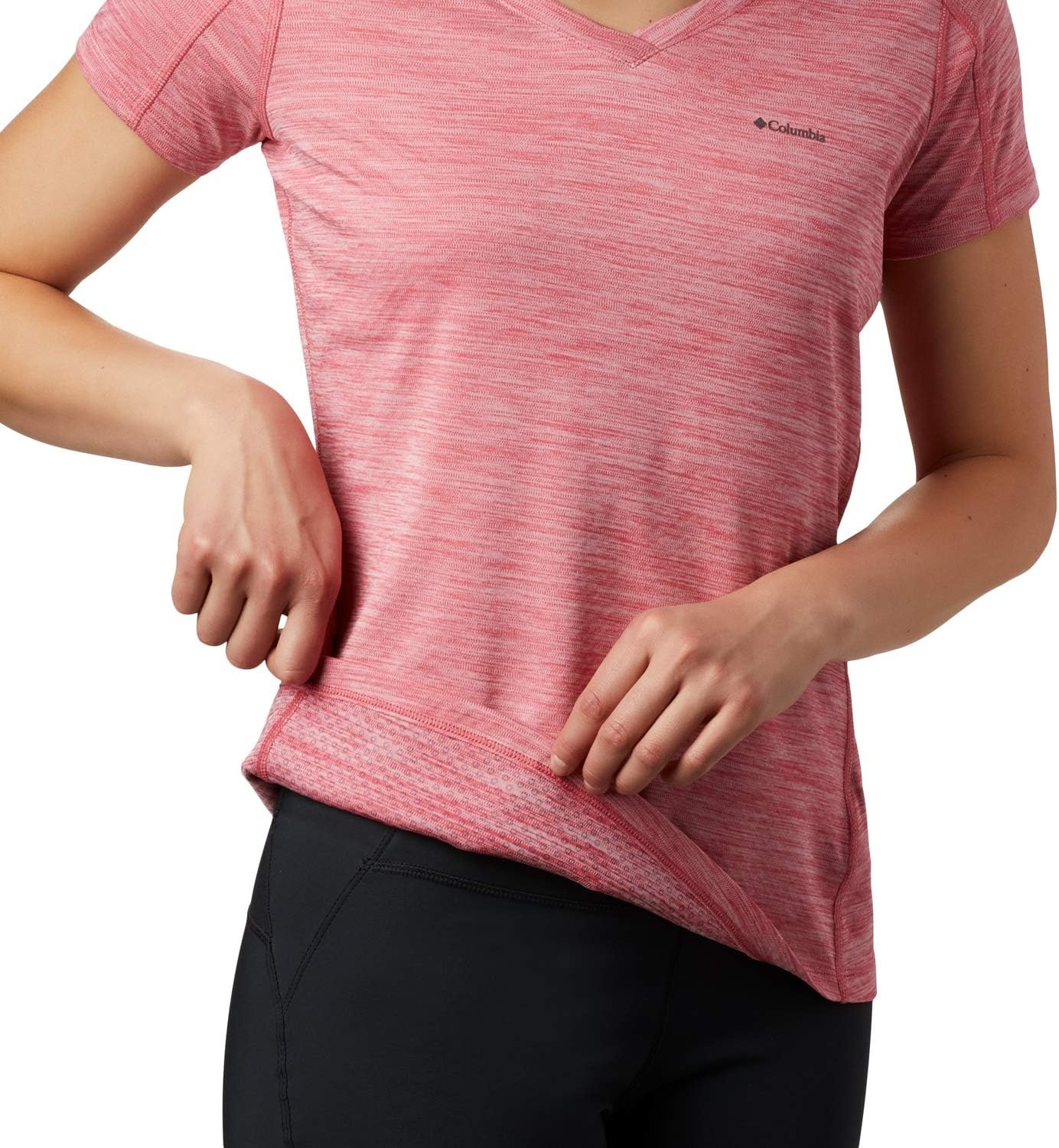 image:imageColumbia Zero Rules Light Short Sleeve Crew Funktionsshirt Kurzarm fr DamenRouge Pink Heather 643