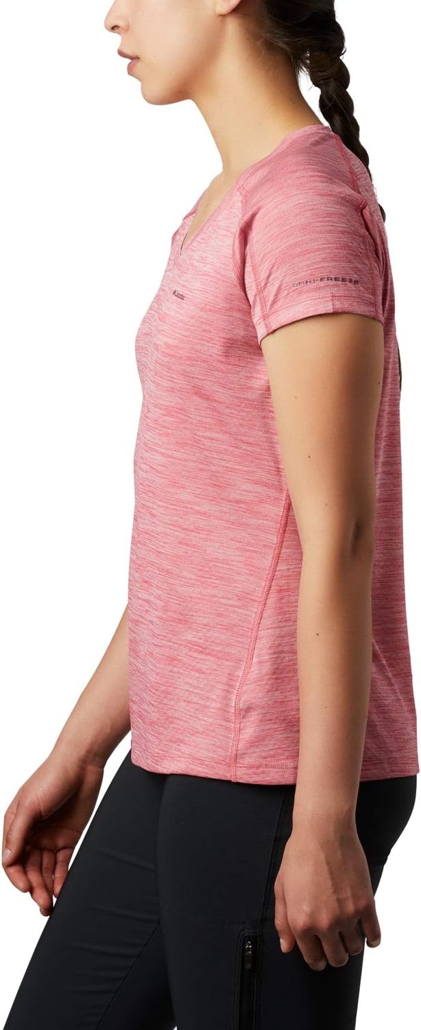 image:imageColumbia Zero Rules Light Short Sleeve Crew Funktionsshirt Kurzarm fr DamenRouge Pink Heather 643