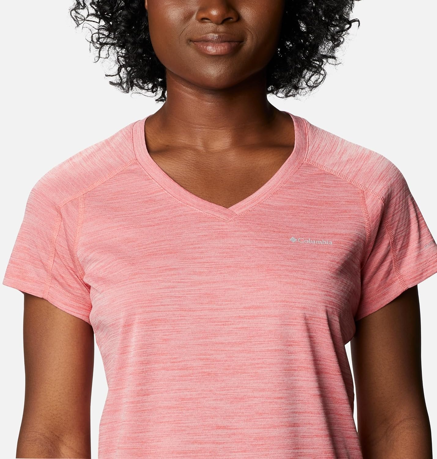 image:imageColumbia Zero Rules Light Short Sleeve Crew Funktionsshirt Kurzarm fr DamenSalmon Heather 699