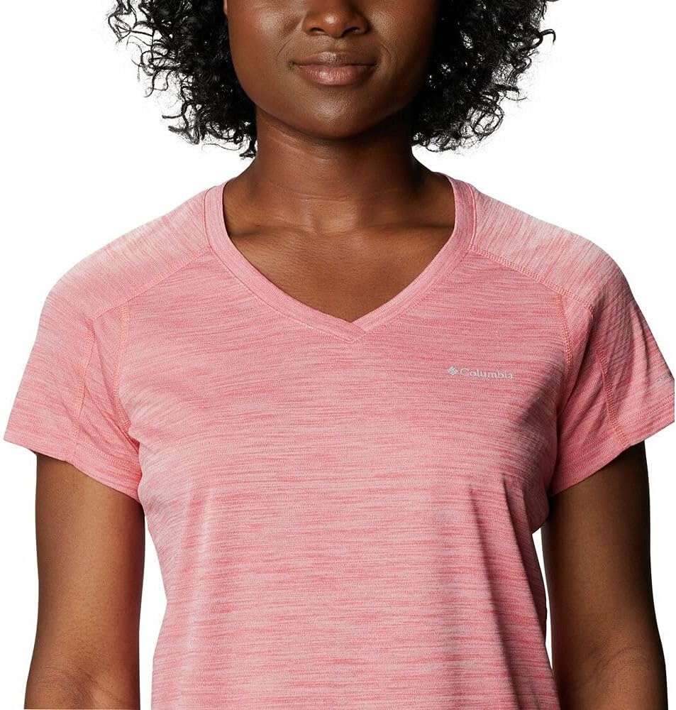 image:imageColumbia Zero Rules Light Short Sleeve Crew Funktionsshirt Kurzarm fr DamenSalmon Heather 699