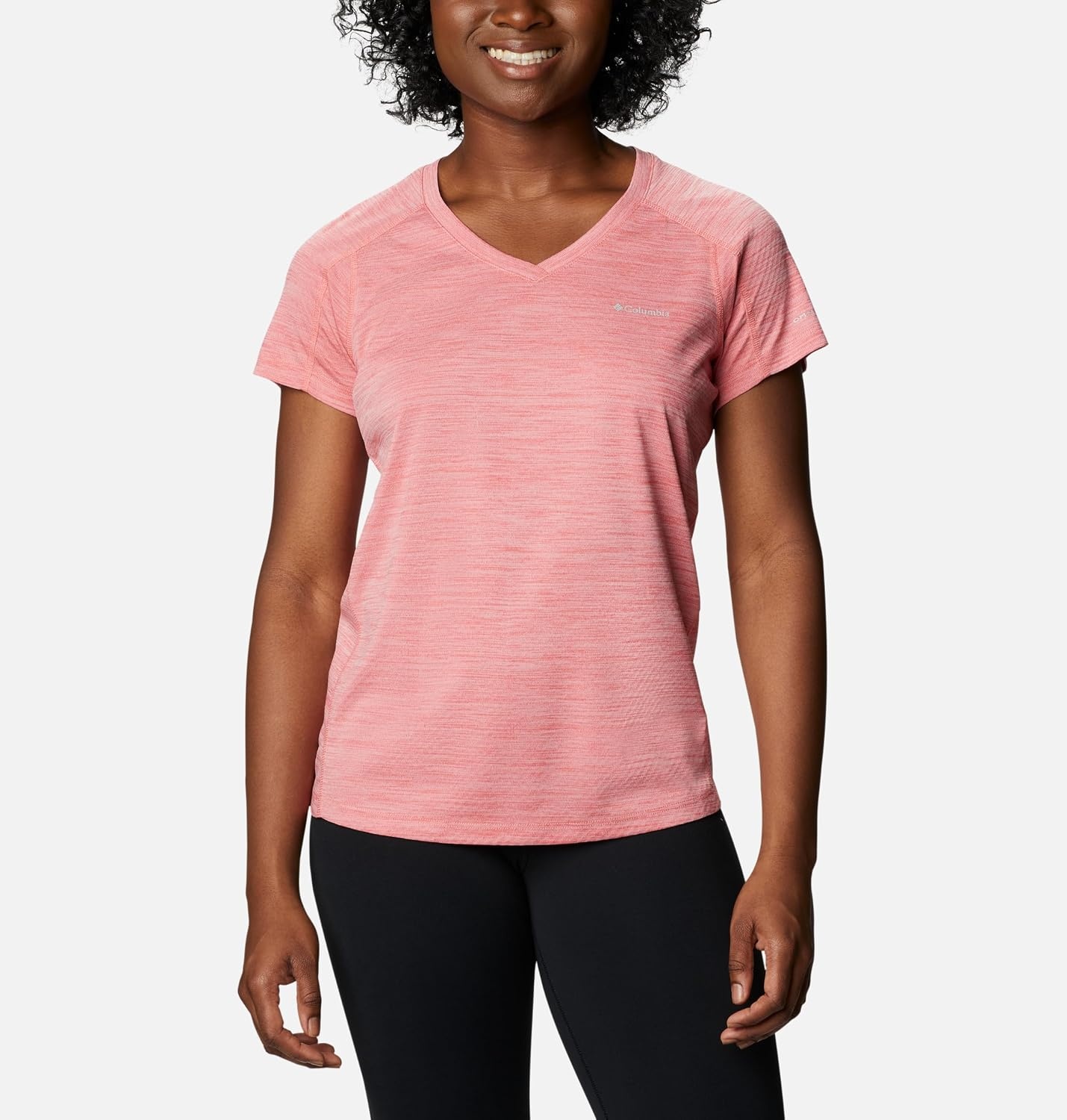 image:imageColumbia Zero Rules Light Short Sleeve Crew Funktionsshirt Kurzarm fr DamenSalmon Heather 699