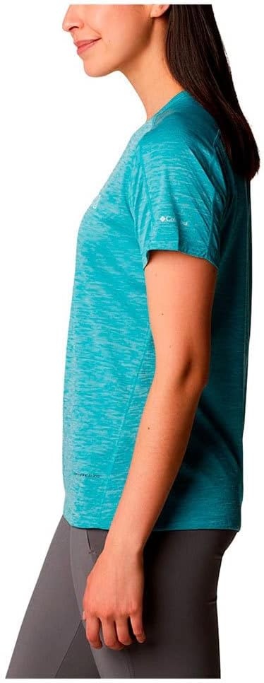 image:imageColumbia Zero Rules Light Short Sleeve Crew Funktionsshirt Kurzarm fr DamenSea Wave Heather Gem Columbia