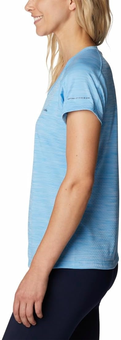 image:imageColumbia Zero Rules Light Short Sleeve Crew Funktionsshirt Kurzarm fr DamenVista Blue Heather