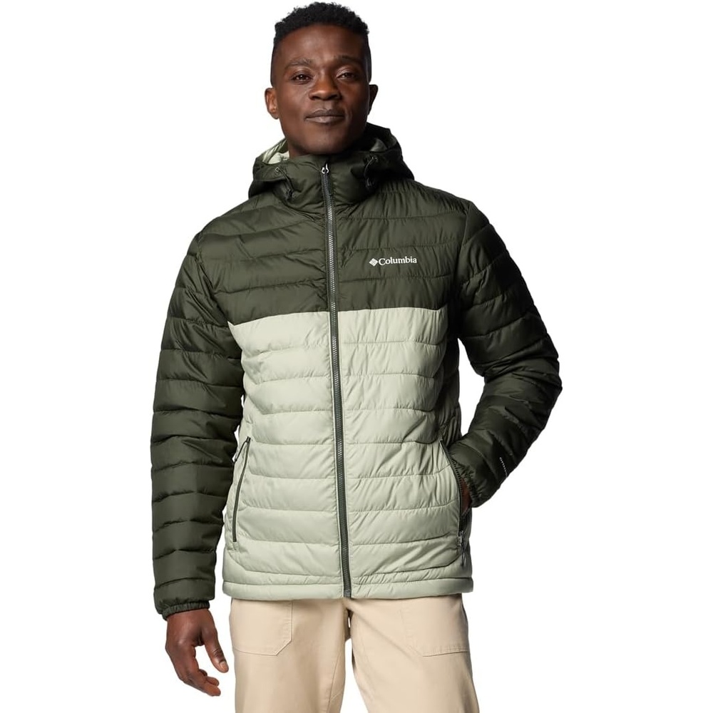 image:imageColumbia 2086944CB POWDER LITE II HOODED JACSafariGreenscape