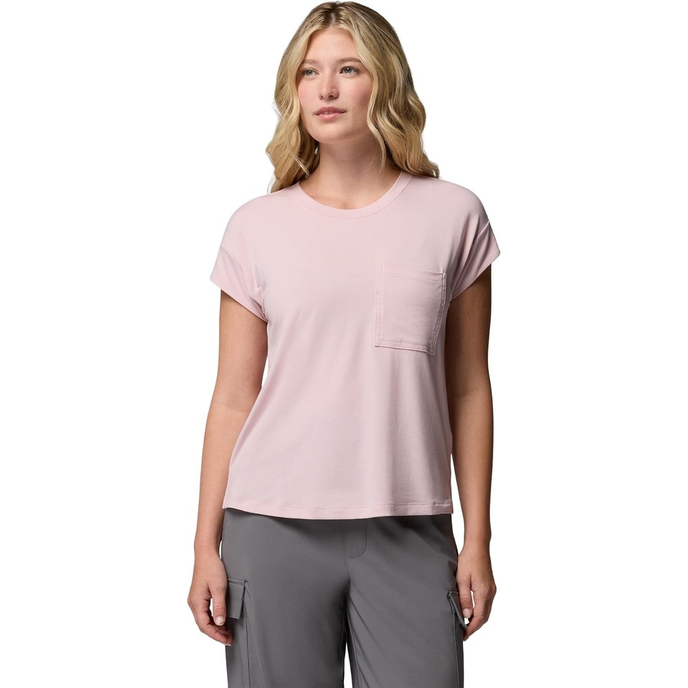 image:imageColumbia Damen Daniela Falls Short Sleeve Kurzrmeliges TShirtMineral Pink