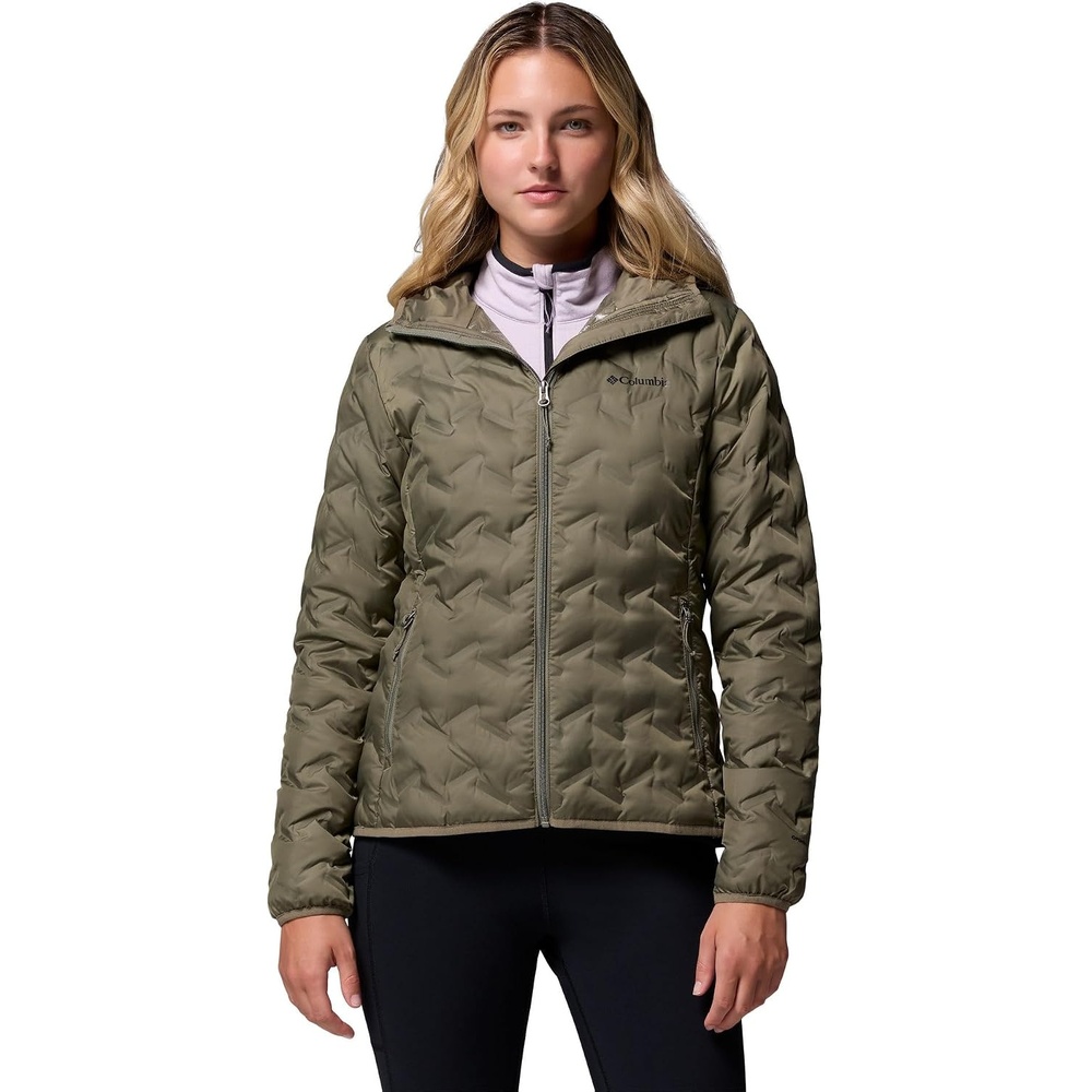 image:imageColumbia Damen Delta Ridge 2 Down Hooded Jacket Daunenjacke mit Kapuze 1er PackStone Green