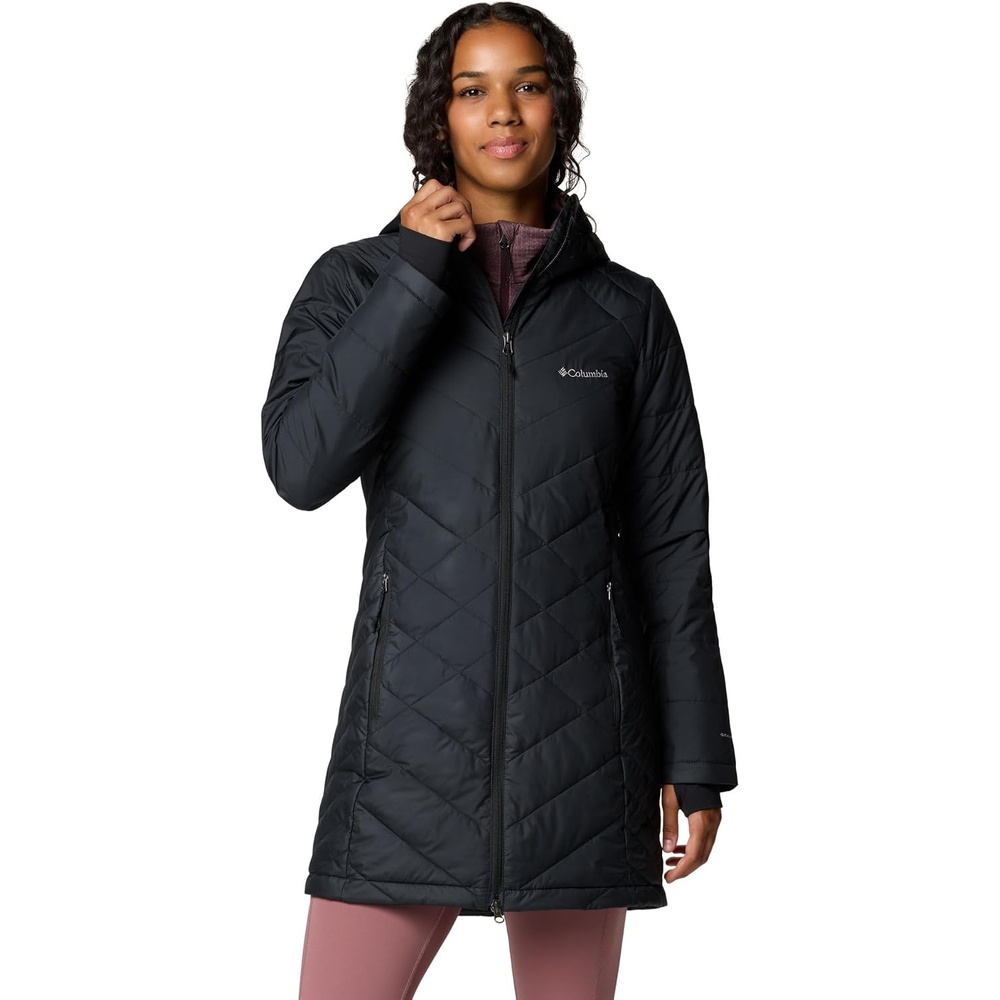 image:imageColumbia Damen First Generation Heavenly Long Hooded Jacket Heavenly Long Hooded Jacket 1er PackSchwarz