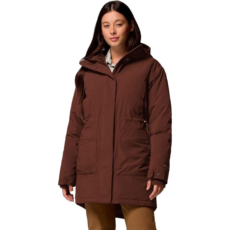 image:imageColumbia Damen Harmony Falls Parka Daunenjacke mit Kapuze 1er PackTobacco