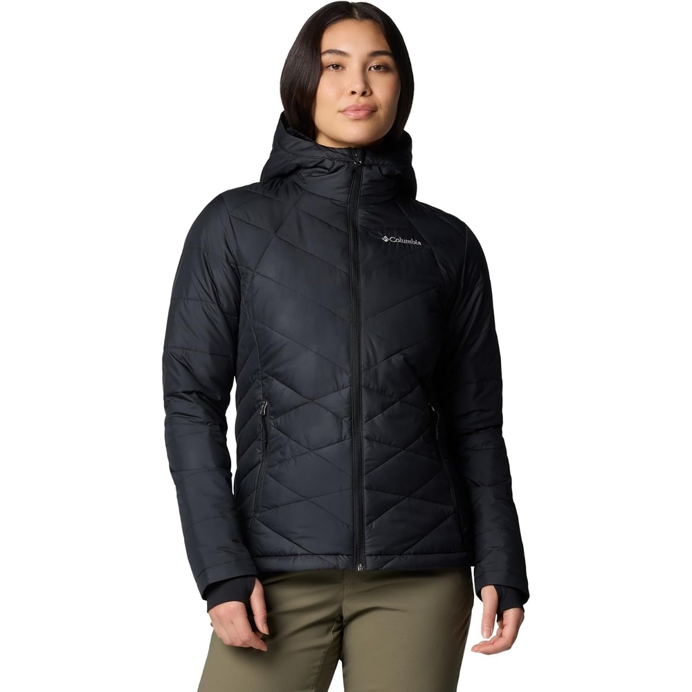 image:imageColumbia Damen Heavenly Hooded Jacket Pufferjacke mit Kapuze 1er PackSchwarz