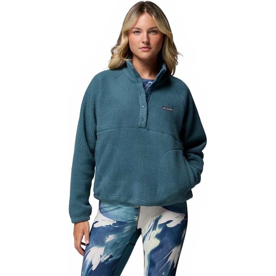 image:imageColumbia Damen Jasper Ridge Pebbled Fleece Half Snap Fleeceberziehhilfe 1er PackEverblue