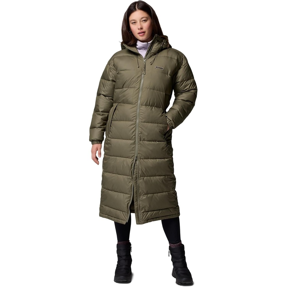 image:imageColumbia Damen Pike Lake 3 Long Jacket Pufferjacke mit Kapuze 1er PackStone Green