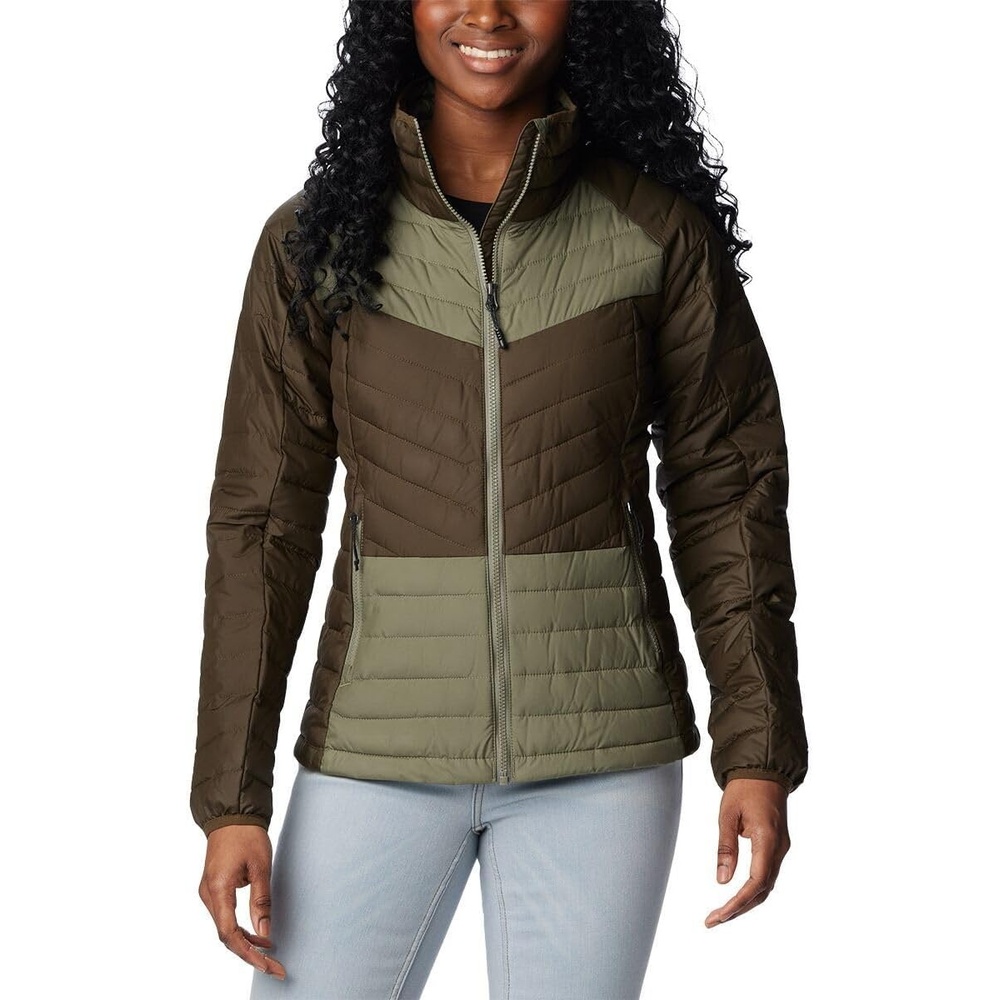 image:imageColumbia Damen Powder Lite II JackeOlive Green Stone Green