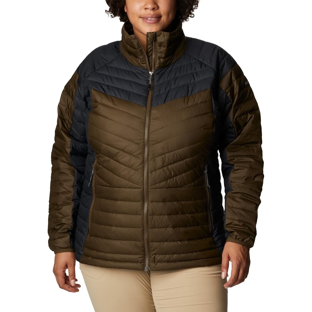 image:imageColumbia Damen Powder Lite II JackeOlivgrnSchwarz