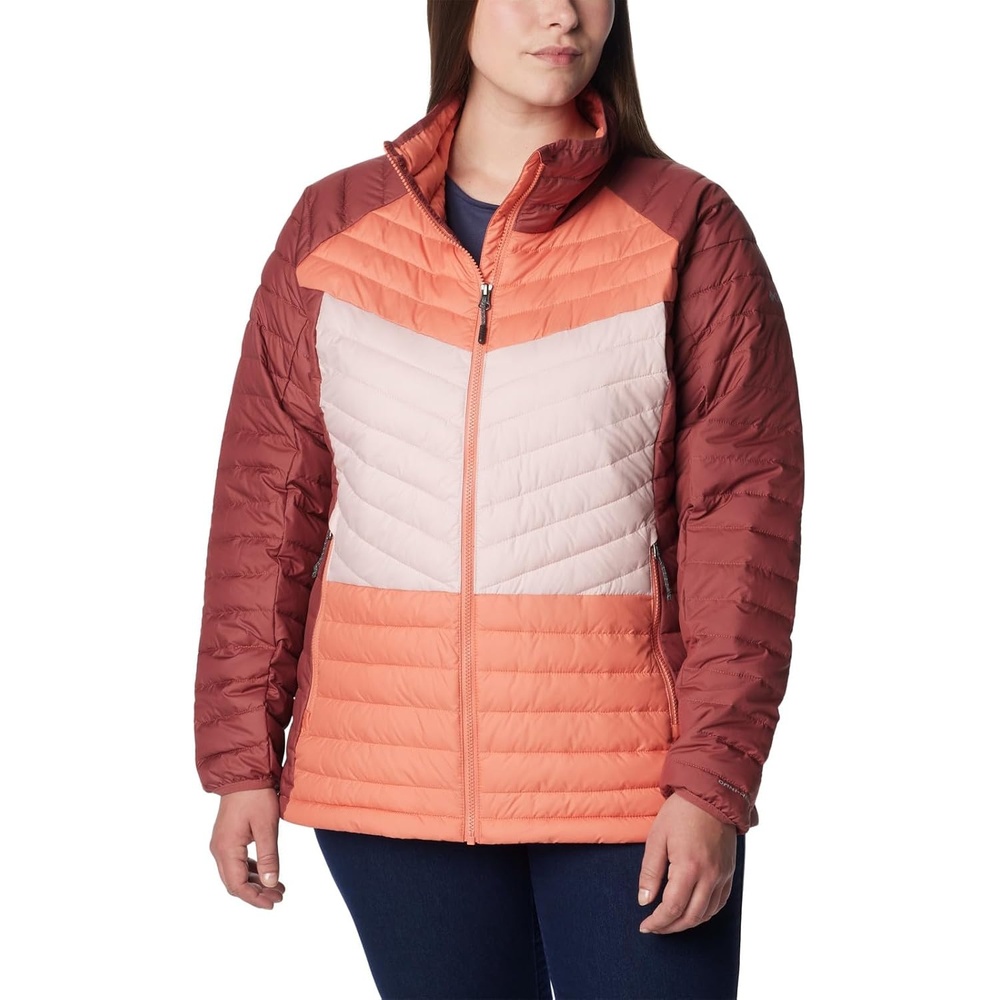 image:imageColumbia Damen Powder Lite II JackeRote Beete Blasser Pfirsich Dusty Pink