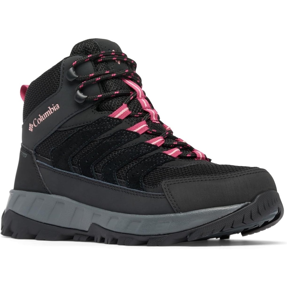 image:imageColumbia Damen Strata Trail Mid Waterproof WanderschuhSchwarz Lachsrose