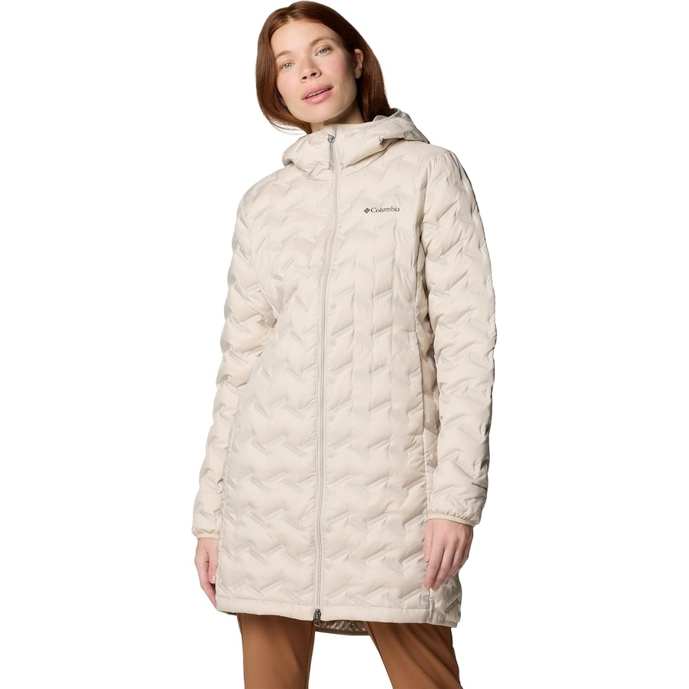 image:imageColumbia Delta Ridge II Lange Daunenjacke Reflektierendes OmniHeat Heat Seal Design Wasserabweisendes Material ScubaKapuze Reiverschlusstaschen Damen