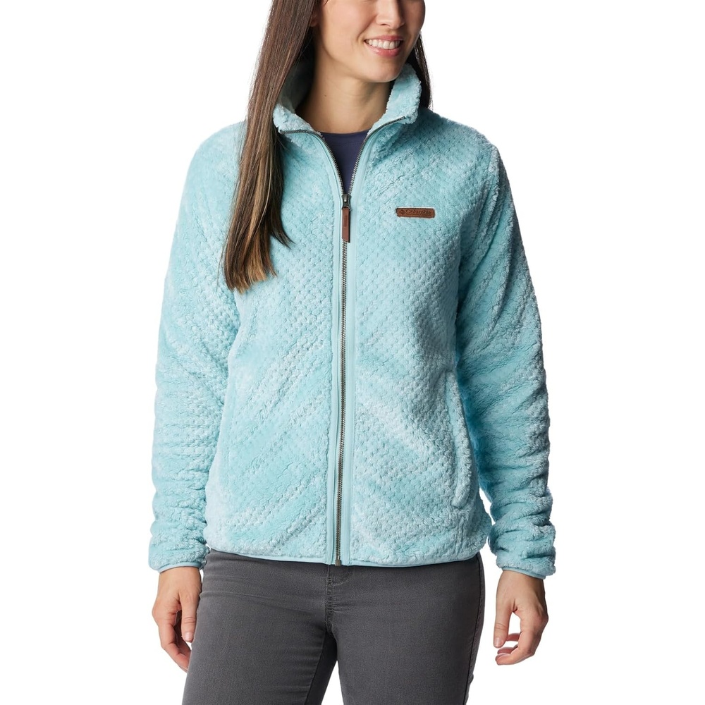 image:imageColumbia Fire Side II Sherpa Full Zip Fleecejacke mit durchgehendem Reiverschluss fr DamenAqua Haze